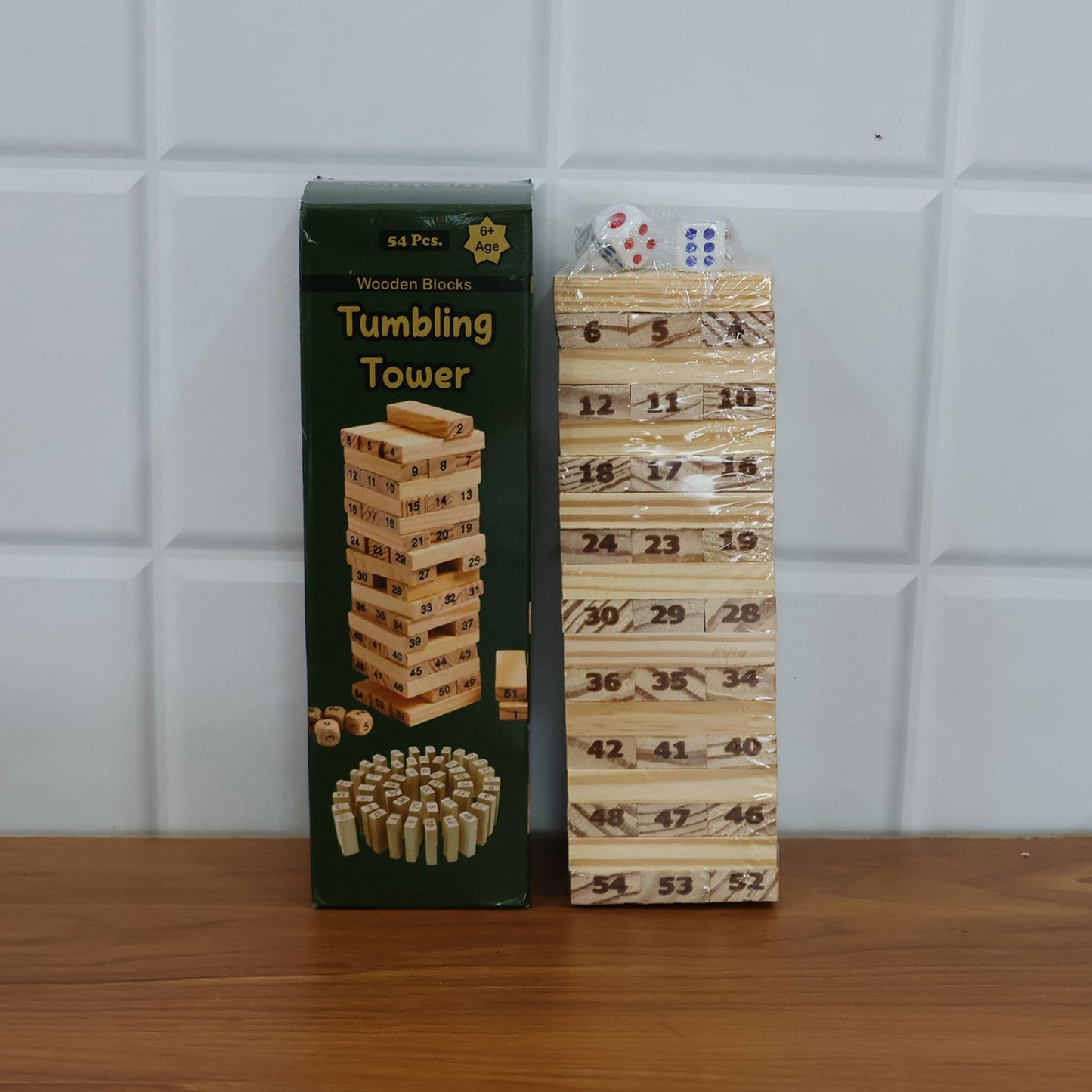 Tumbling Tower Wooden Blocks Game - (Set)