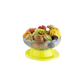 Plastic fruit and vegetable bowl with spinning function