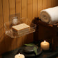 Wall-Mounted Transparent Soap Dish Holder Set