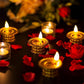 Set of 3 Water Sensor LED Golden Diyas