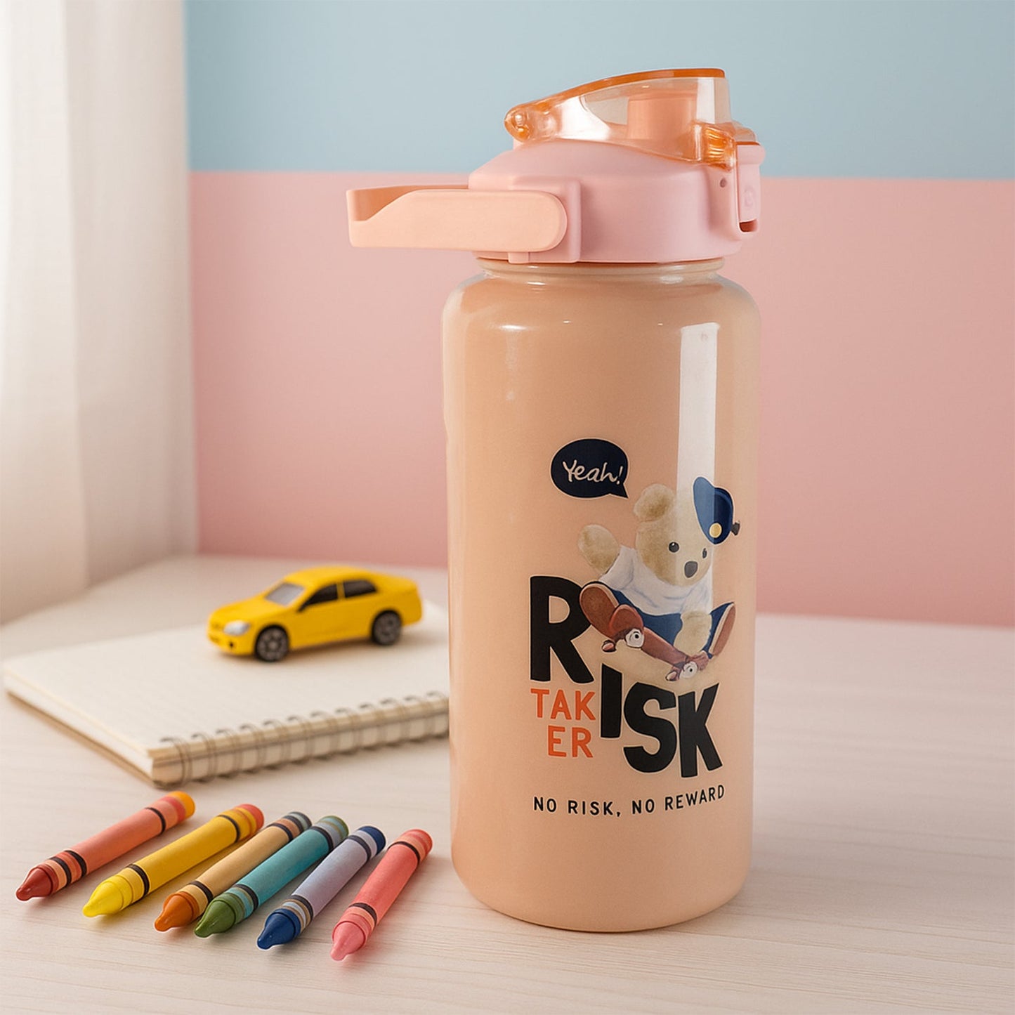 Cartoon printed Water Bottle - (3 Pc / Set)