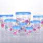 Airtight transparent container set