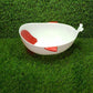 Versatile plastic bowl with strainer for various foods