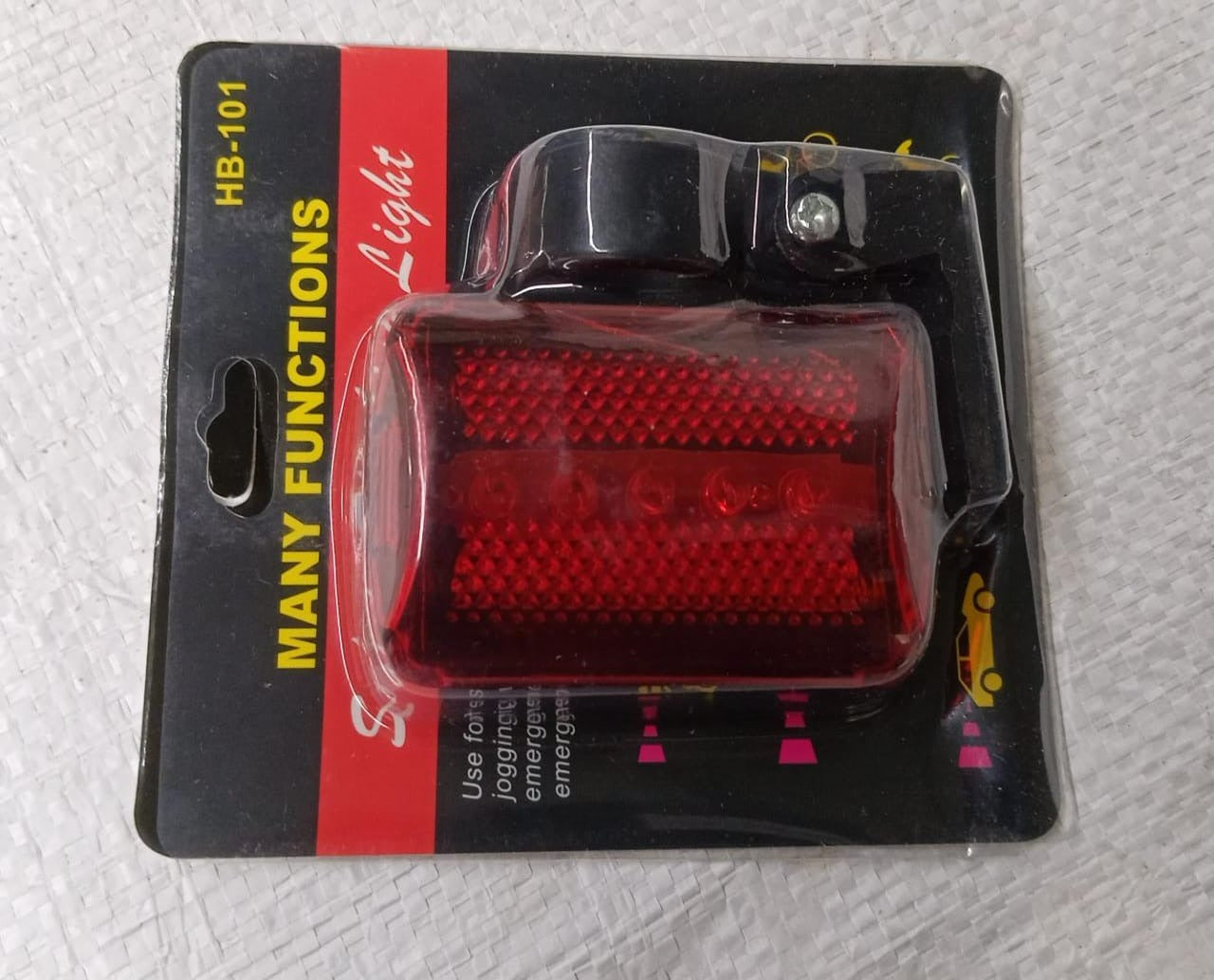 Red LED light for safety and visibility