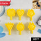 Plastic Cookie and Fondant Cutter Set 