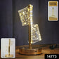 Luxury Golden Crystal LED Double Shade Table Lamp (1 Pc)