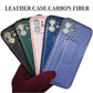 Samsung's Premium leather Carbon Fiber Hard Case & Covers Hard Case | Mobile Phone Cover | Back Case Cover Bumper Protection | Shockproof Protective Phone Case | Full Camera Protection