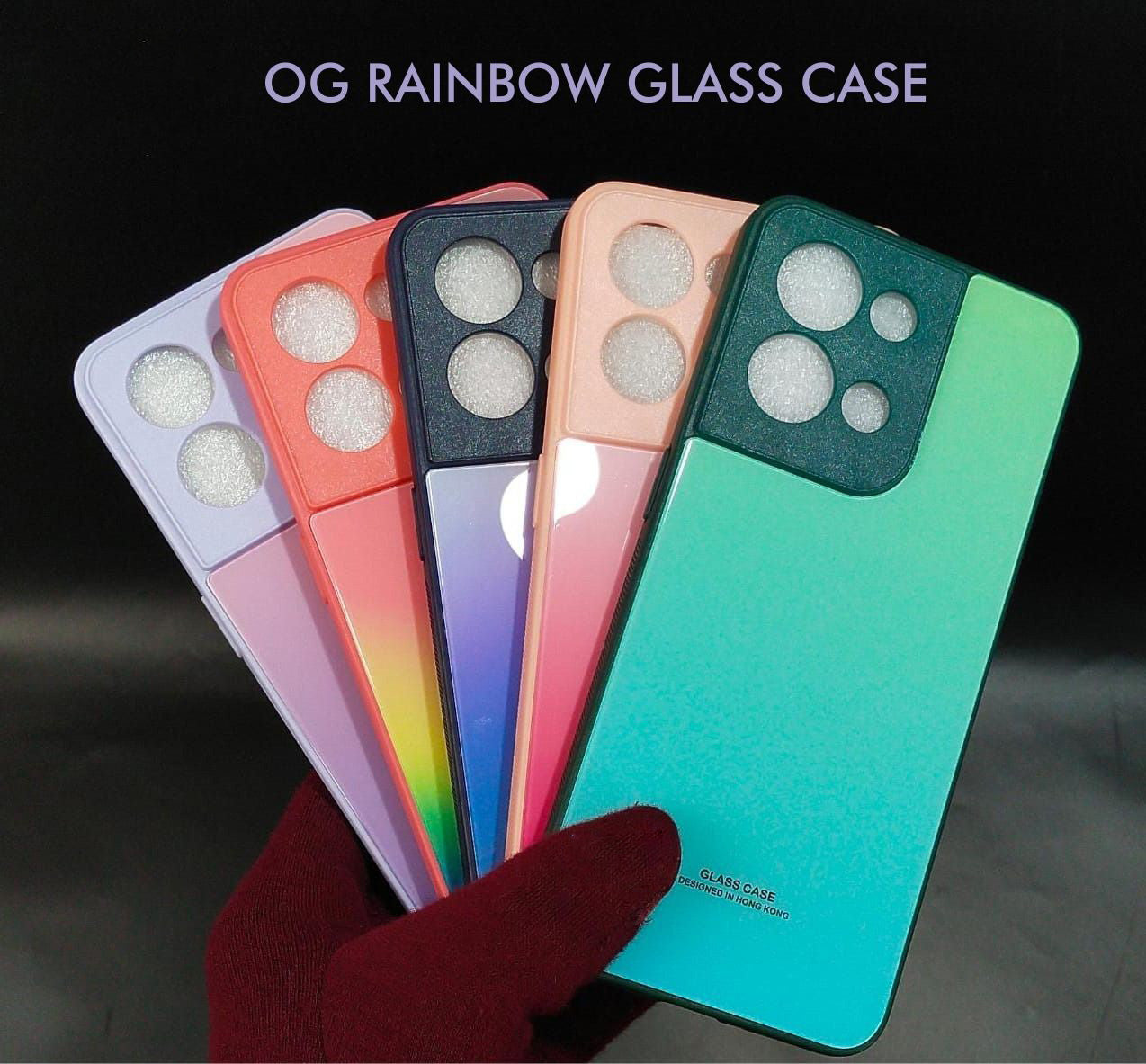 Rainbow Glass Hard Case For Oppo