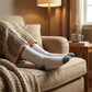 White & Grey Comfort Long Socks (1 Pair)