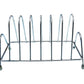 Stainless steel square plate rack stand for kitchen use