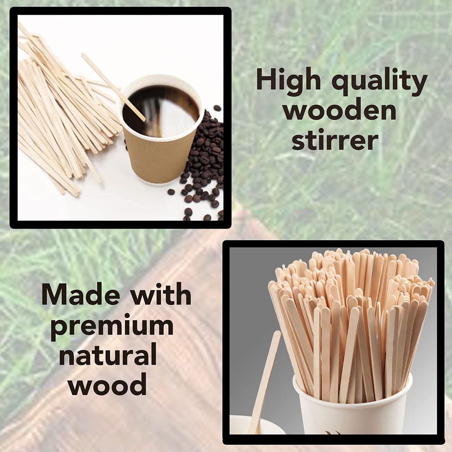 Freshee Wooden Coffee Stirrers 140×5×1 mm – 30 Pcs Pack