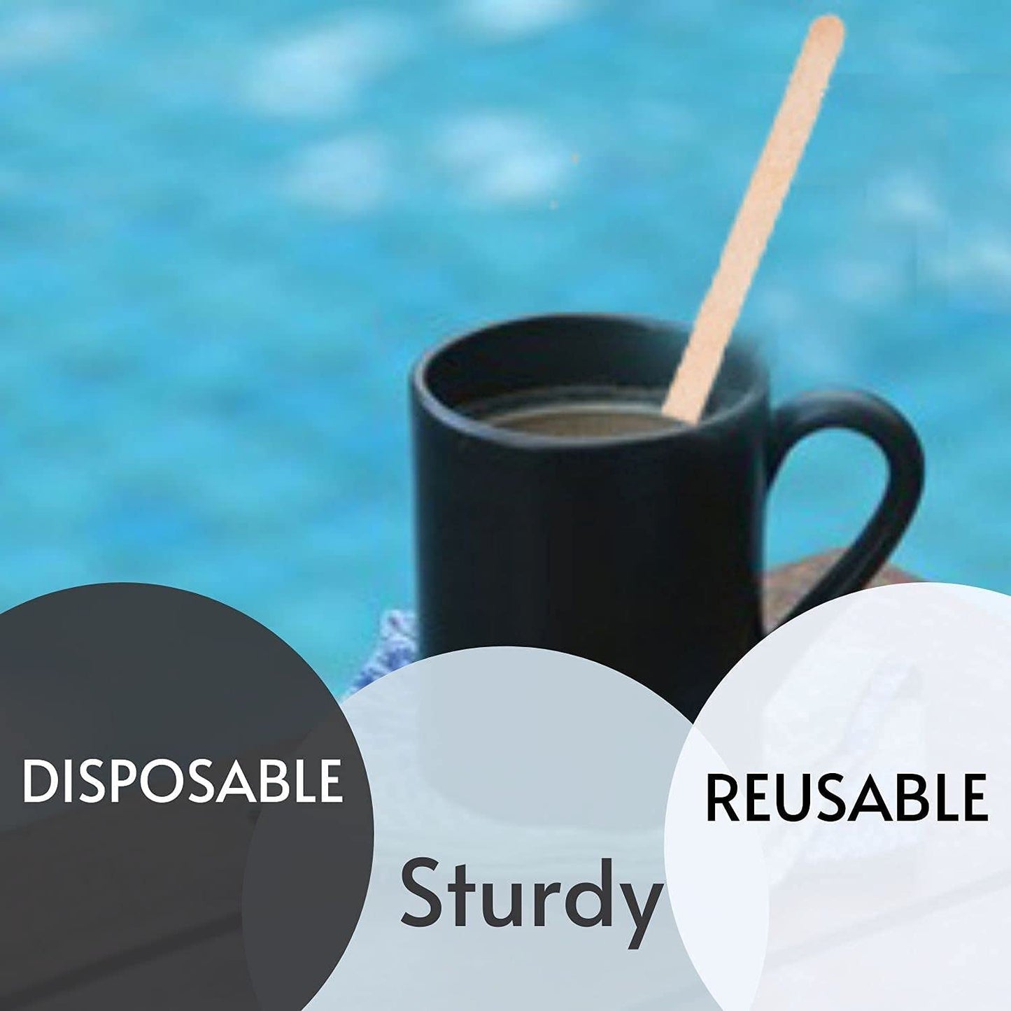 Freshee Wooden Coffee Stirrers 140×5×1 mm – 30 Pcs Pack