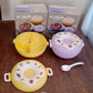 Donut Shaped Double Insulated 3 Compartment Lunch Box (1 Pc / Mix Color)