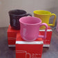 Premium Plastic Coffee / Tea Cups / Mug with Handle (1 Pc / With Color Box / Mix Color)