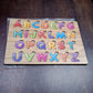 Wooden Puzzle Board ABC Letters Shapes Educational Learning Toys (1 Set)