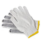 Unisex raw white cotton hand gloves, comfortable and protective.