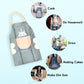 Cute Cartoon Animal Design Kitchen Apron (1 Pc)