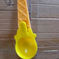 Ice Cream Spoons 2pcs Plastic Water Melon Scoopers with Trigger Dipper and Adults for Summer Party Ice Cream Scoop, Food Serving Spoon Kitchen Tools Ice Cream Digging Spoon Household Spoons Cupcake Spoons Aps Fruit Ball Player (2 Pc)