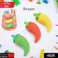 3D Fancy Colorful Chili Shape Erasers – Mini Novelty Eraser Set (3 Pc)