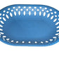 Plastic serving tray with a smooth surface.