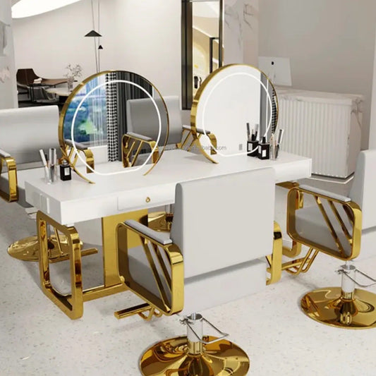 Simplicity salon chair, hydraulic mechanism, suitable for beauty salons, spas, and home use.