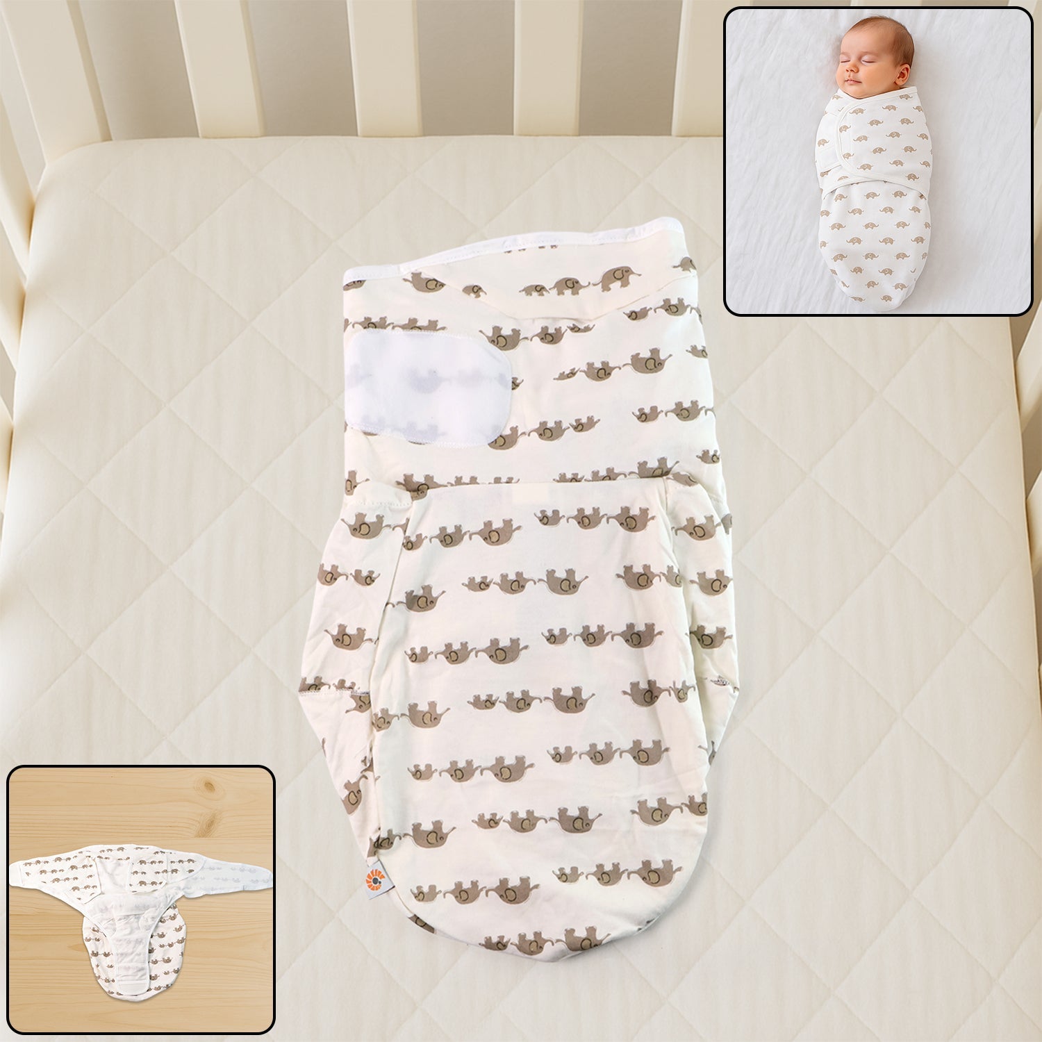 Soft Cotton Adjustable Swaddle Wrap