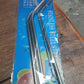 1733 Reusable Stainless Steel Drinking Straws Bent (4 Bent Straws, 1 Brush)