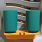 Multipurpose Wall Mount Toothbrush Holder Plastic Stand With 2 Cup  (1 Set)