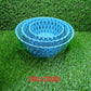 Round plastic storage baskets, set of three for home use.