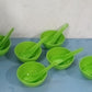 Plastic soup bowl set with spoons, 6 pieces, kitchen