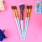 5pc Makeup Brush tools kit (5 Pcs Set / Mix Color)
