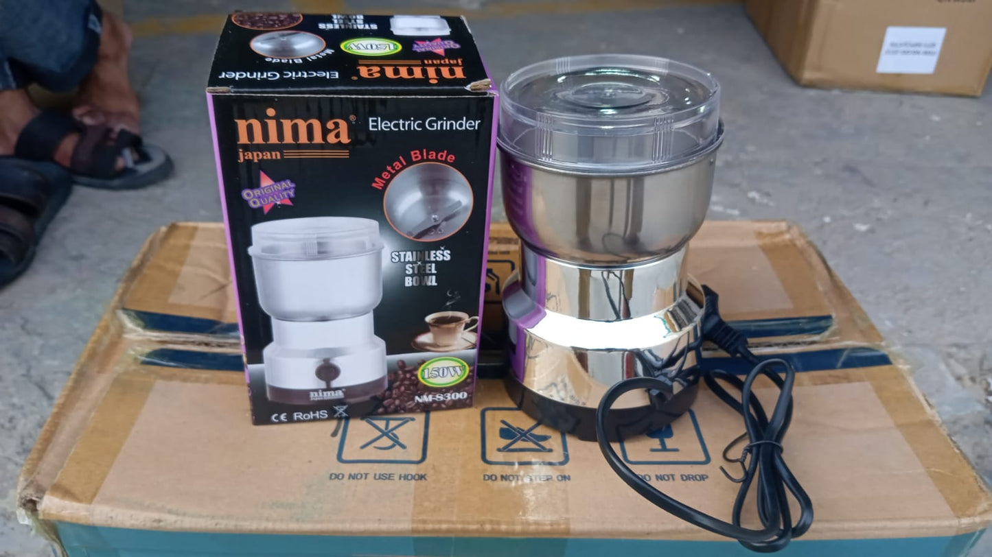 Stainless steel grinder for versatile use, including coffee beans.