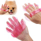 Rubber Pet Cleaning Massaging Grooming Glove Brush