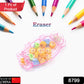 Cute School Eraser Set Cute Eraser Multi Design Rubber Erasers For Pencil Cleaning Stationery School Student Girl Kids (15 pc In1 Set)