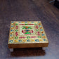 Handicraft Wood Chowki for Pooja , Wooden Bajot (1 Pc / Mix Descign & Color)