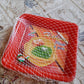 Square Plastic Halwa Dinner Plate Snacks / Breakfast, Restaurant Serving Trays Home School Coffee Hotel Kitchen Office (3 Pcs Set)