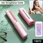 Rechargeable Mini Hair Straightener, Travel Portable USB Charging Cordless Hair Straightener Bursh, Three Temperature Adjustments Flat Iron Comb (1 Pc)