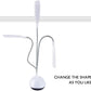 Touch control LED desk lamp, adjustable