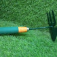 7843 2 IN 1 DOUBLE HAND HOE GARDENING TOOL WITH WOODEN HANDLE