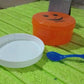 Smily Plastic lunch box, Small Box With 2in1 Spoon pack of 1