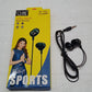 Sport Wired Earphone with Mic (1 Pc)