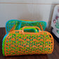 Plastic Foldable Basket Bag || Fruit & Vegetable Storage Basket (3 Pcs Set / Multicolor)