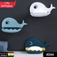 Waterproof wall-mounted soap bar holder, fish design