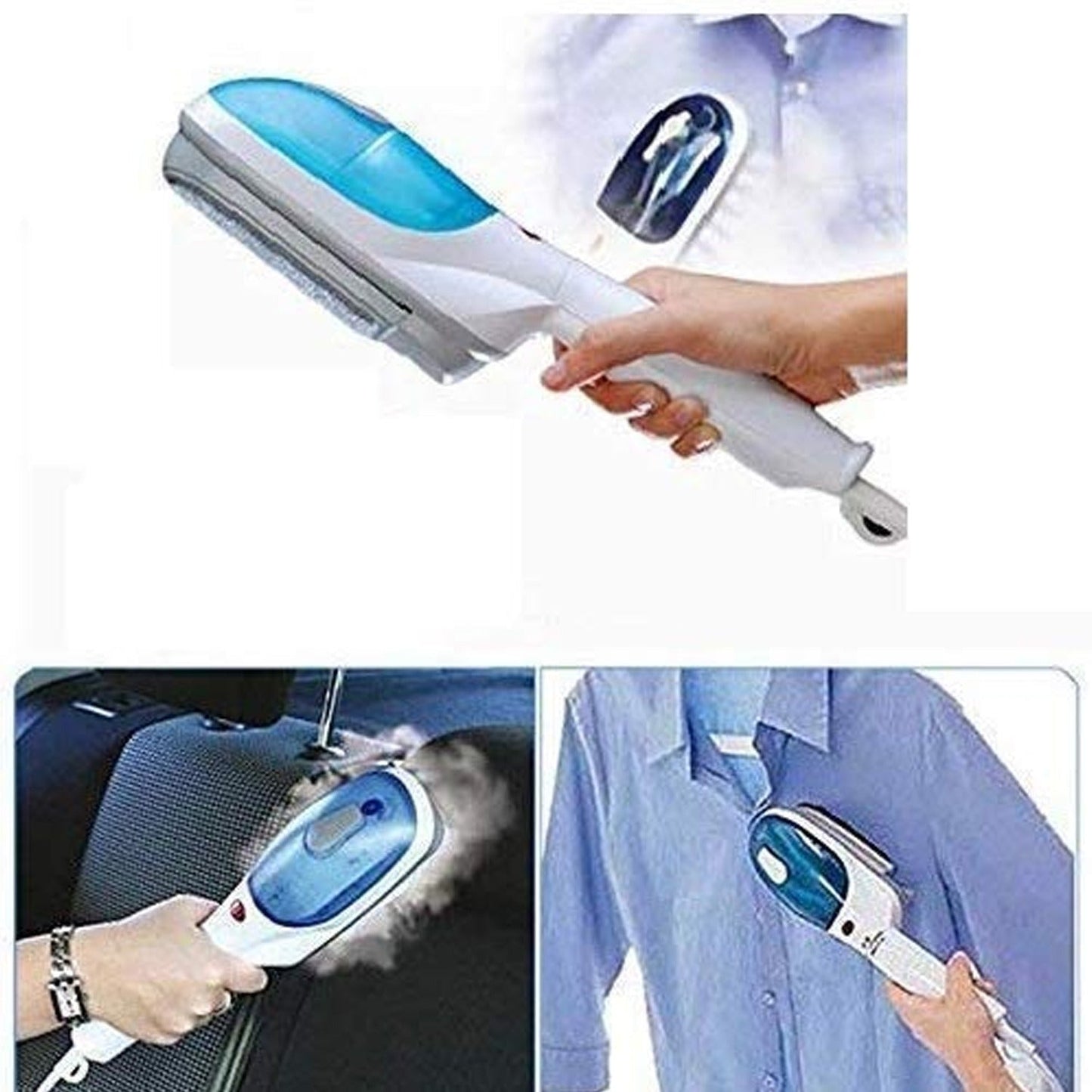 Portable steam iron for quick garment steaming