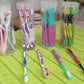 Soft Toothbrush With Plastic Round Box (10 pcs Set / Mix Color) 