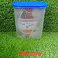 Transparent airtight container for food storage, 2000 ml capacity.