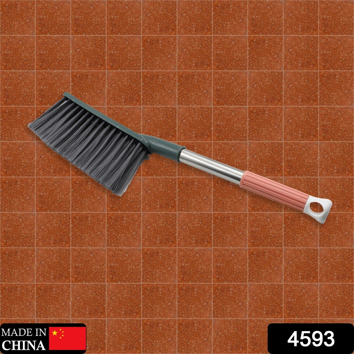 Carpet cleaning brush with non-slip handle