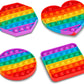 Random Shape Rainbow Colored Fidget (1Pc Only)