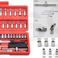 0422 Socket 1/4 Inch Combination Repair Tool Kit (Red, 46 pcs) 