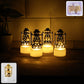 Mini Lantern-Style Flameless LED Tealights - (4 Pc)